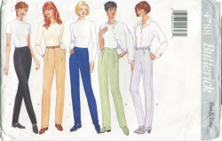 4788 BUTTERICK VERY EASY TAPERED PANTS PATTERN 6-10; 18-22 UNCUT